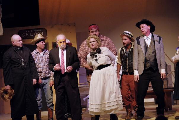 A performance of the Feista Melodrama at the Santa Fe Playhouse.
