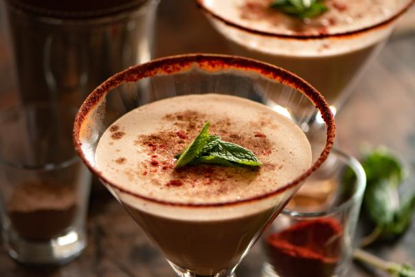 Warm up with Little Toad Creek’s Mexican Chocolate Martini.