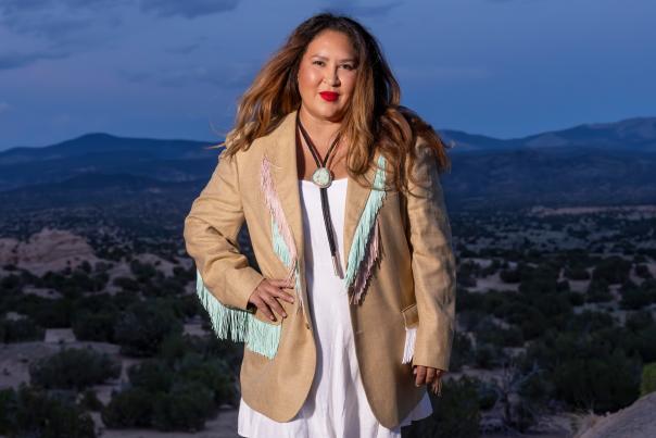 Designer Carrie Wood merges Western and Navajo styles in her Navajo AF collection.