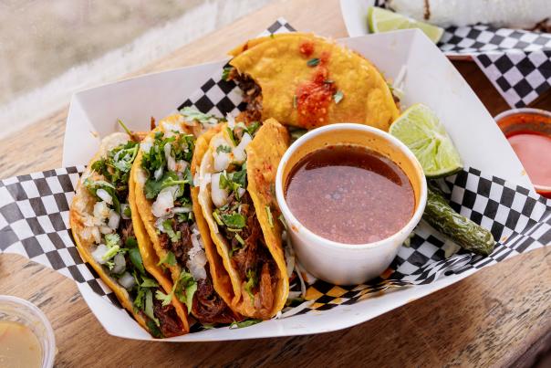 Fusion Taco’s quesabirria tacos can be found at the expanding roster of locations.