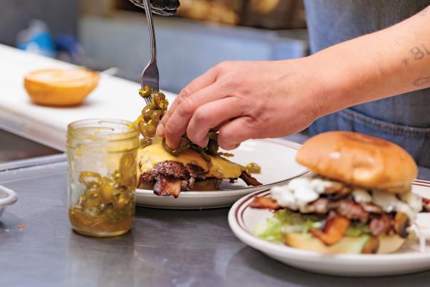 the Cowboy Candy Burger