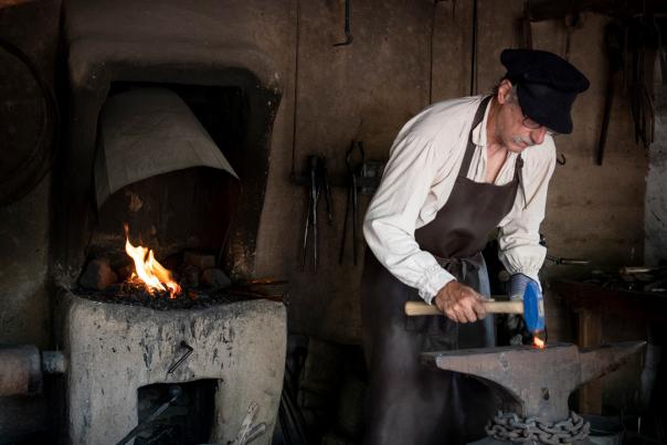 Trained reenactors live the history of El Rancho de las Golondrinas.