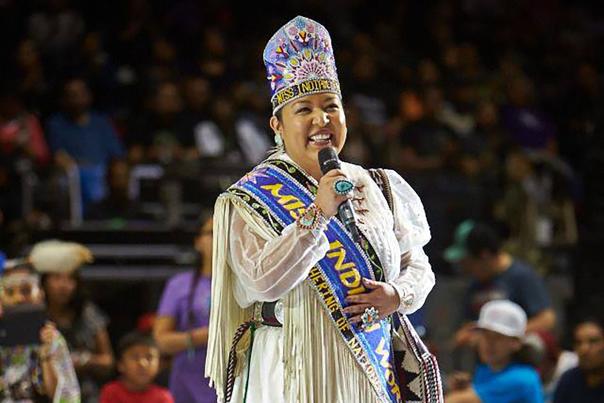 Miss Indian World 2013 Kansas K. Begaye, of the Navajo Nation
