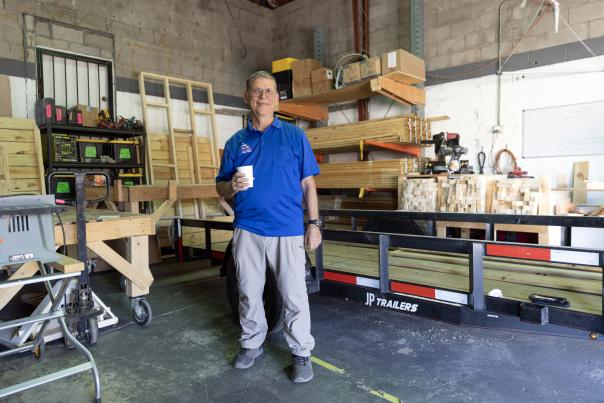 Greg Hallstrom leads the New Mexico Ramp Project, a nonprofit that builds free ramps for people with mobility issues.