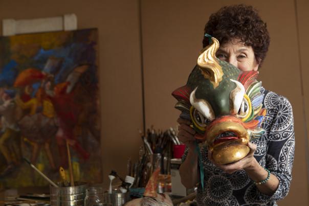 Susan Contreras with mask