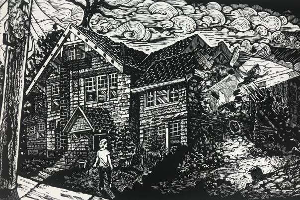 Reinaldo Gil Zambrano Emancipacion Relief Print on Paper 36x24in