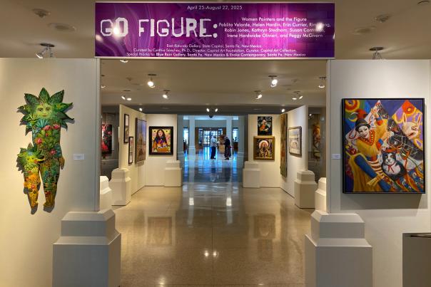 "Go Figure: Women Painters and the Figure" installed at the the East Rotunda Gallery at the New Mexico State Capitol in Santa Fe .