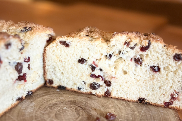 Cranberry and Orange Christmas Bannock - recipe by Tracey's Kitchen