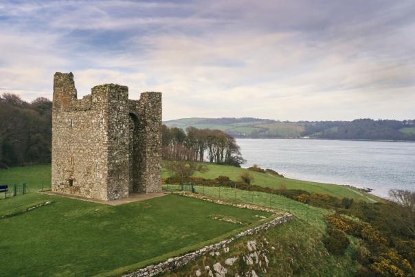 Exterior shot of Audley's Castle, County Down, used as a filming location for Game of Thrones.