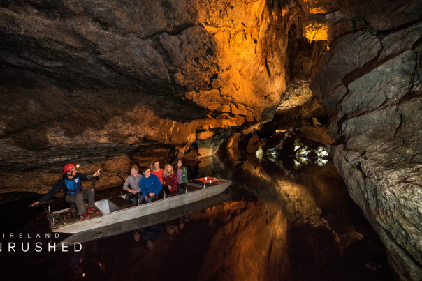 Underground boat tour at the Marble Arch Caves, County Fermanagh