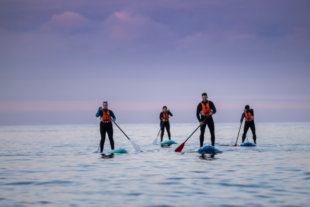 Stand-up paddleboarding in Northern Ireland.