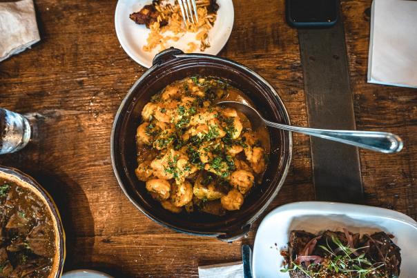 Food dishes at AlaMar Kitchen and Bar in Oakland California