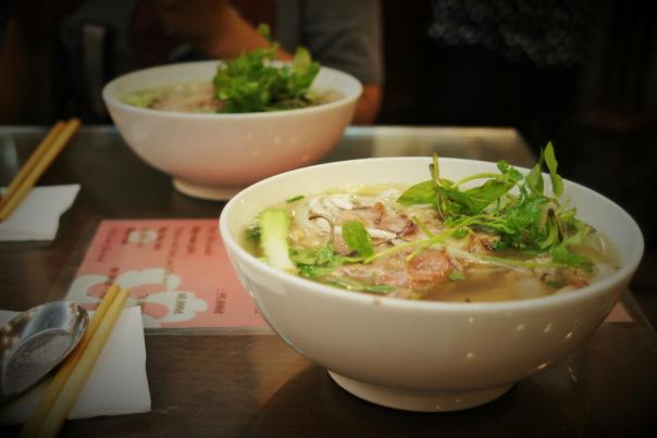 Plate of Pho Soup