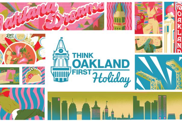 Think Oakland First Holiday Campaign Shop Local Header Photo