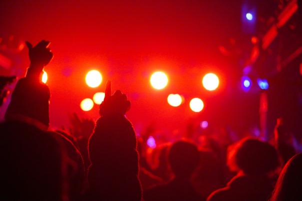 People enjoying live music at nightclub in Oakland California