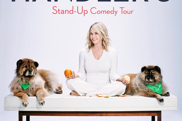 Advertisement for Chelsea Handler's comedy tour, showing November 23 at The Criterion in OKC