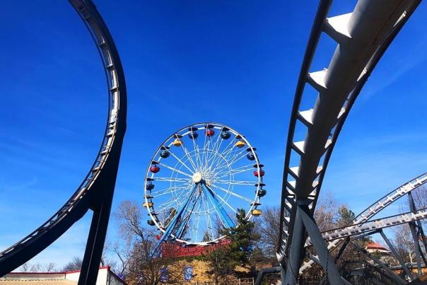 The Grand Centennial Ferris Wheel inside Frontier City