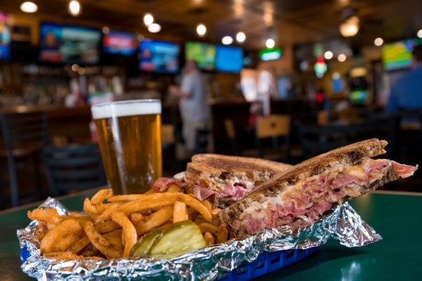 Reuben Sandwich at Barrett's Barleycorn Pub & Grill