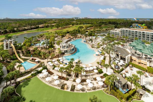 Orlando World Center Marriott aerial photo of the property