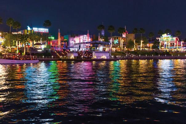 View of Universal CityWalk at night