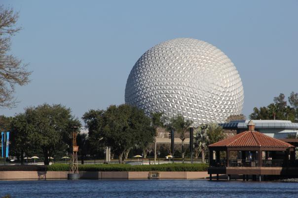 view of Epcot from Walt Disney World Swan and Dolphin Resort