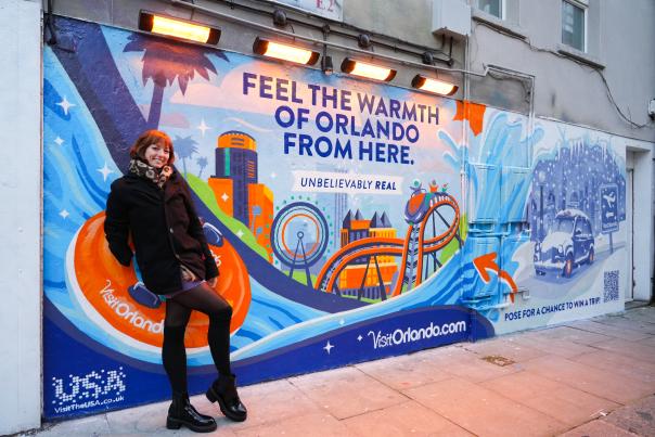 Photos from Content Creator, Ashley Young at the Wall of Warm in the UK.