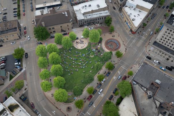 Music on Main in Downtown Oshkosh at Opera House Square