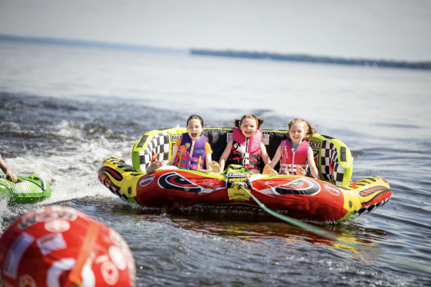 Travel Wisconsin Girls Tubing Lake Winnebago