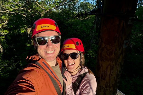 Kate and Cody Henschke at Zip KC