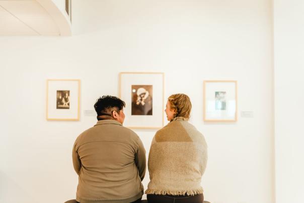 couple at an art gallery