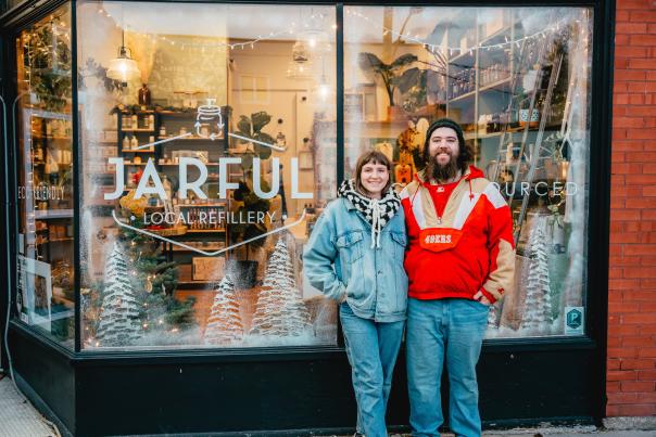 jarful winter exterior