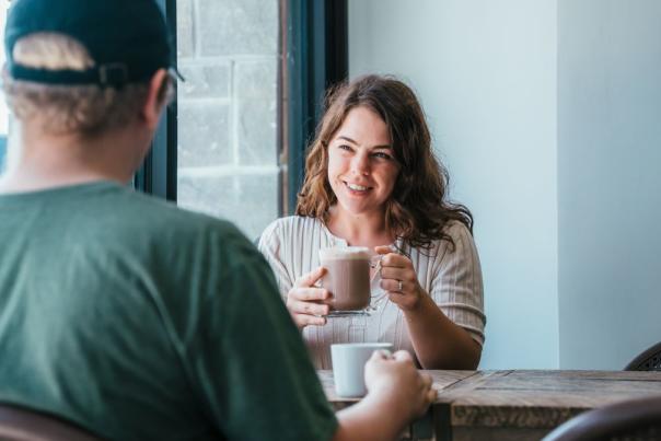 a couple at Habitual Chocolate