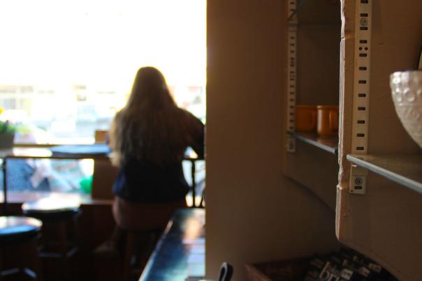 woman at coffee shop