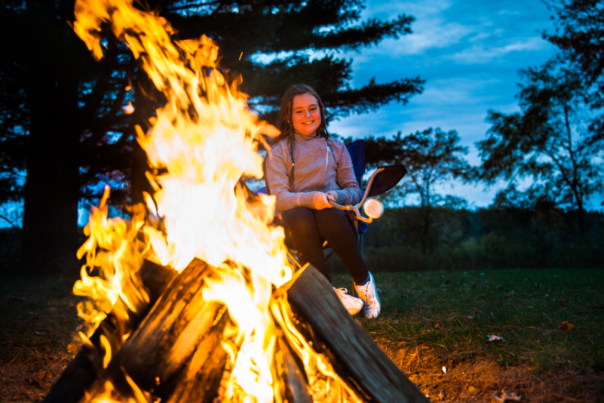 bonfire at Pittock Conservation Area