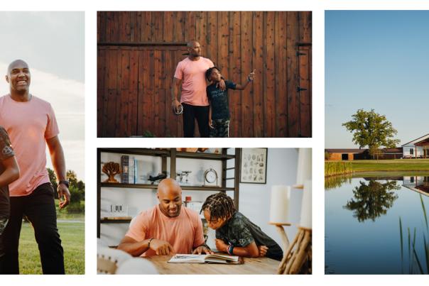 Collage of images of George Wilson in the Paducah community