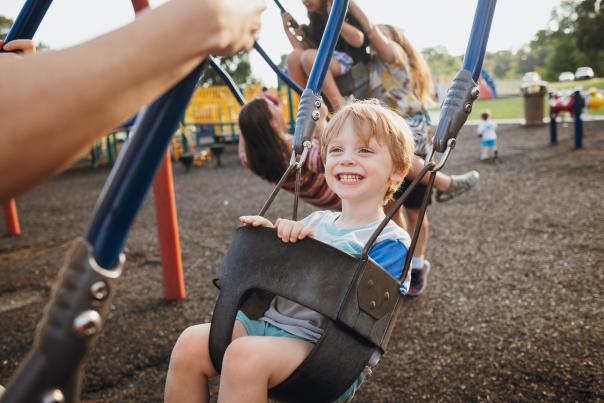 Swings at Noble Park