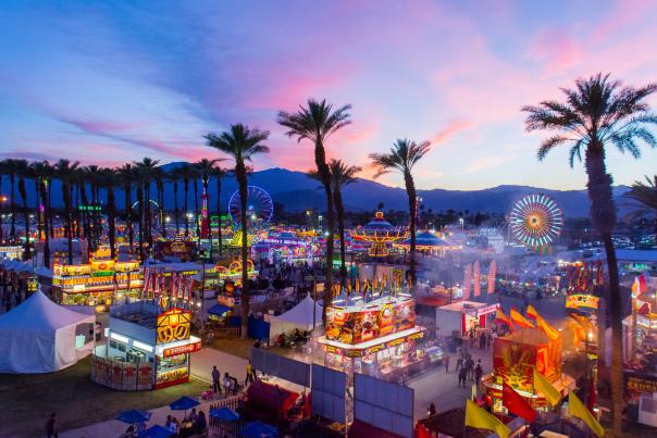 Aerial view of Riverside County Fair & Date Festival