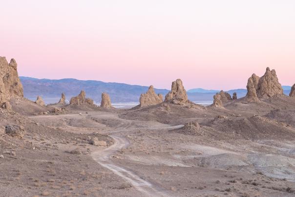 Sunrise views at Trona Pinnaces near Ridgecrest, California