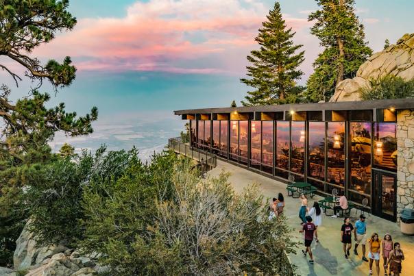Palm Springs Aerial Tramway at dusk