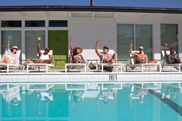 group at pool