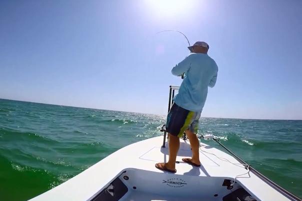 Fishing on the boat