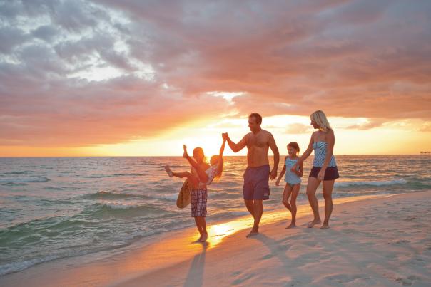 Family fun at the beach