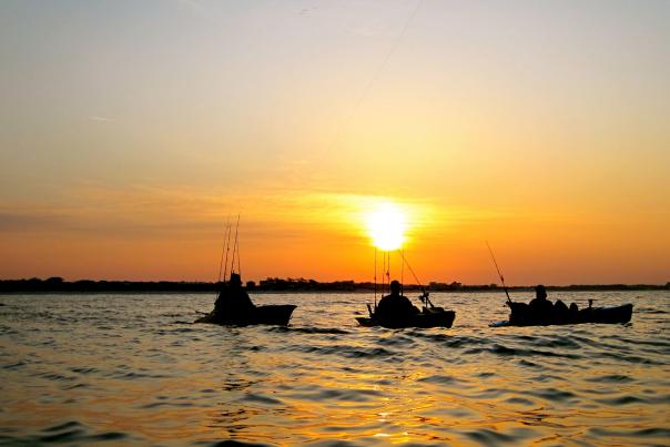 Kayak Fishing PCB Sunset