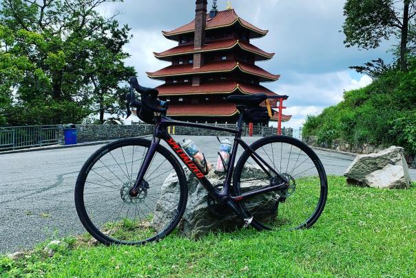 Biking at the Pagoda