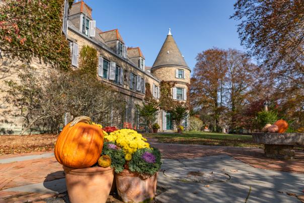 Grey Towers National Historic Site in the Poconos is beautiful in the fall!