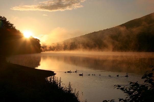 A Pocono Mountains Sunset on the Delaware River