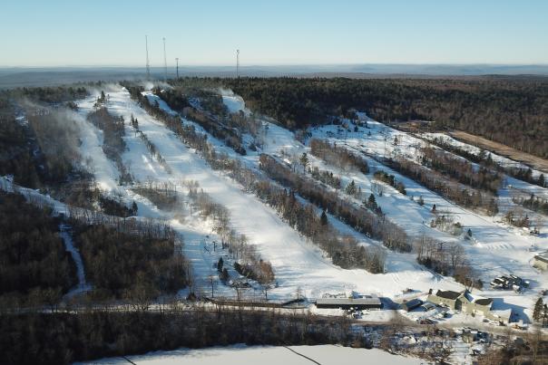 A view of the ski slopes at Jack Frost Big Boulder in the Poconos