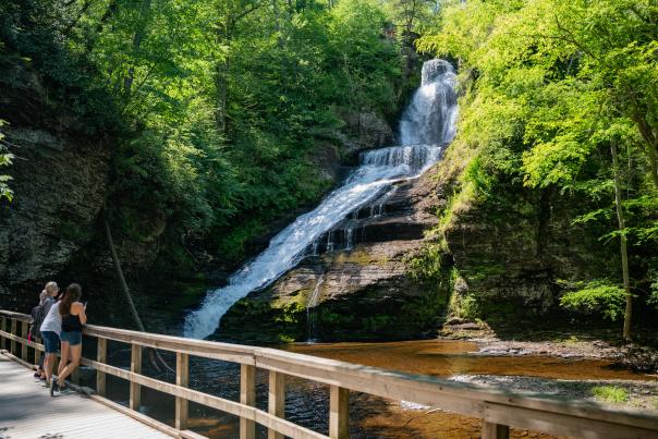 A view of Dingmans Falls in Delaware Water Gap National Recreation Area.