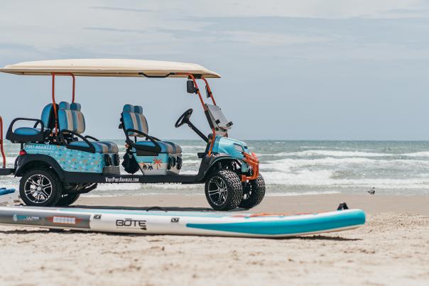 Golf Cart on the Beach