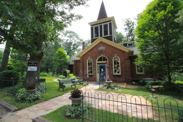 Old brick school has become the Schoolhouse Shop, a destination retail store.